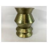 Hammered Brass Decorative Vase