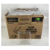Dart clear seal stock no. c89pst1 clear hinged