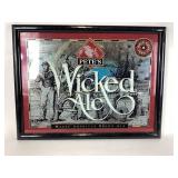 Peteï¿½s Wicked Ale Framed Mirror Sign