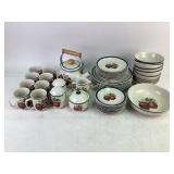 China Pearl Casuals Dinnerware with Apple Motif