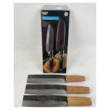 New Sharper image essential santoku knife set,