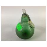 MCM Mid Century Murano Art Glass Pear gold