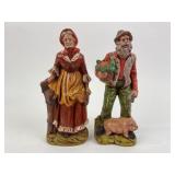 Vintage Porcelain old man and woman