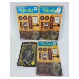 Vintage Nos Room Decor Hooks lot