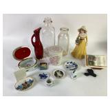 Made in occupied Japan cherub, conservo bottles,,