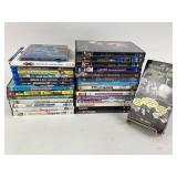 Movie Media lot: DVDs, Bluray, and Vhs qty. 30