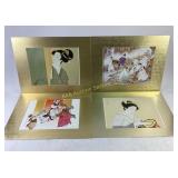 Japanese Prints with Traditional Geisha and Cultur