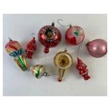 Glass Christmas Tree Ornaments in Assorted Shapes