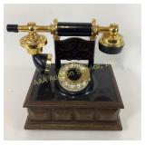 Western Electric Style Rotary Telephone with Wood