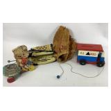 Fisher-Price Pull Toy, U.S. Mail Wooden Toy Truck,