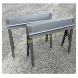 Folding metal sawhorses : 29in H x 24in W :