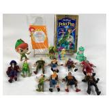 Vintage Peter Pan lot: VHS, figurines, Mcdonalds