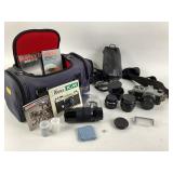 Pentax asahi km camera with Vivitar VCM SKYLIGHT