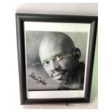 Framed Autographed Abdul-Jabbar retired NBA