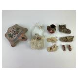 Vintage Indian Lot: Hand Painted Turtle, minature