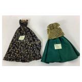 Custom Gowns for Gene Dolls in Green and Black wit