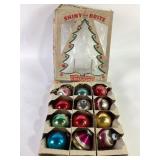 Shiny brite ornaments, in box