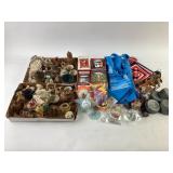 Zinc Lids, Ceramic Miniatures, Christmas Ornaments