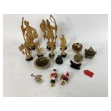 Carved Figurines, Cloisonne Items, and Decorative