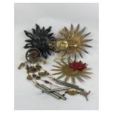 Sun and Moon lot: wall art, pot holder, wind