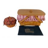 Longaberger Baskets with Liners and Lid