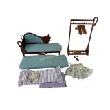 Gene Doll Chaise Lounge, Wardrobe Rack, and Access