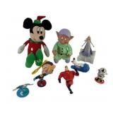 Disney vintage Snow White Dopey figure & clip on
