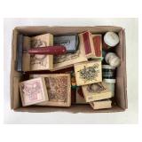 Rubber Stamps With Ink and Craft Supplies