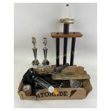 Marble based lamps, outers rifle cleaning rod,