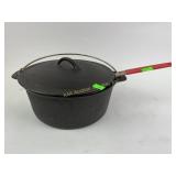 Cast iron fryer with basket