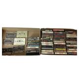 Cassette tapes: Van Halen, meatloaf, AC DC, Cinder