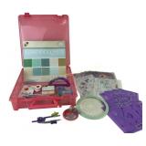 Stencils, Cardstock, cutters in ArtBin Case