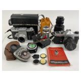 Pentax asahi camera, praktiflex camera, takumar