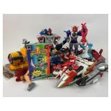Huge Power Rangers lot, Transformers, figures,