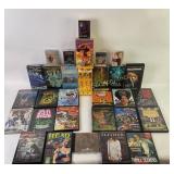 Media lot: mostly Horror vintage movies, video