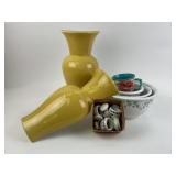 Corelle coordinators ivy leaf bowls, wall vases,