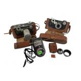 Argus c3 rangefinder cameras, Weston master