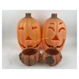 Lot of 4 Vintage Halloween Decoration Jack