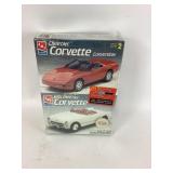 1982 and 1953 Chevrolet Corvette Model Kits by AMT