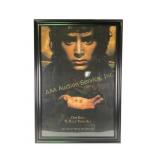 Vintage Lord of the Rings framed movie poster