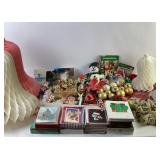 Vintage Christmas lot, Honeycomb, Christmas cards,