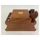 Imported briar made in Italy eagle pipe, numbered