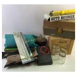 Tools, Mason Jars, Tote Bags, Tool Belt, and Auto