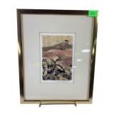 Framed Artwork Signed Joanne Applegate 1977