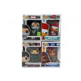 4 Funko lot: Squid Games. Marvel, Disney
