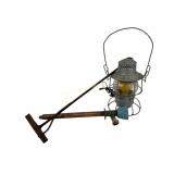 The Davis and west lake railroad lantern, copper