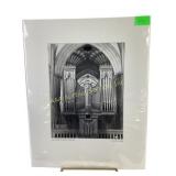 Black-And-White Photograph of Organ Pipes, Wells C