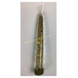 Lucite candle with gold flakes, willow tree Orname
