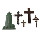 Cast Iron Crosses and Lighthouse Thermometer