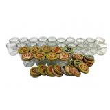 Vintage Glass Jif Jars Lot